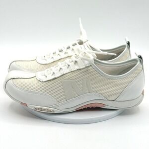 Merrell Samba‎ Womens Size 7 White Leather Sneakers Athletic Walking Shoes